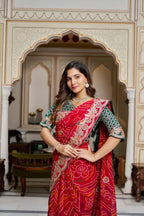 New Bandhni Designer Sari For Festival