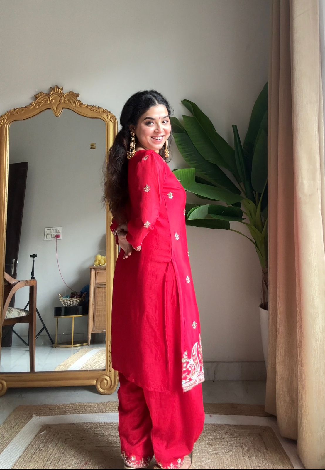 Trendy Embroidered Suit for Women