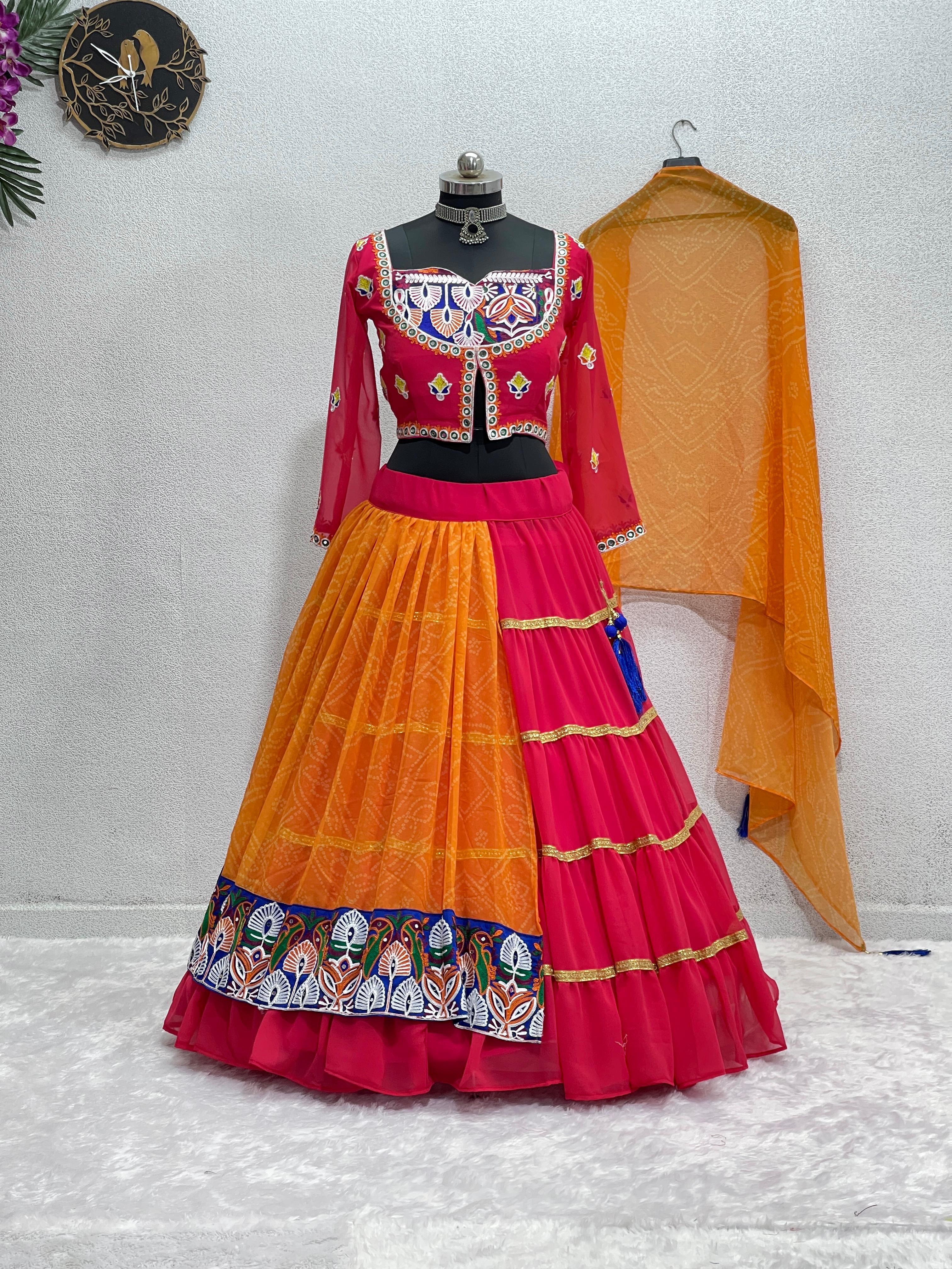 New Designer Real Mirror Work Lehenga Choli With Dupatta
