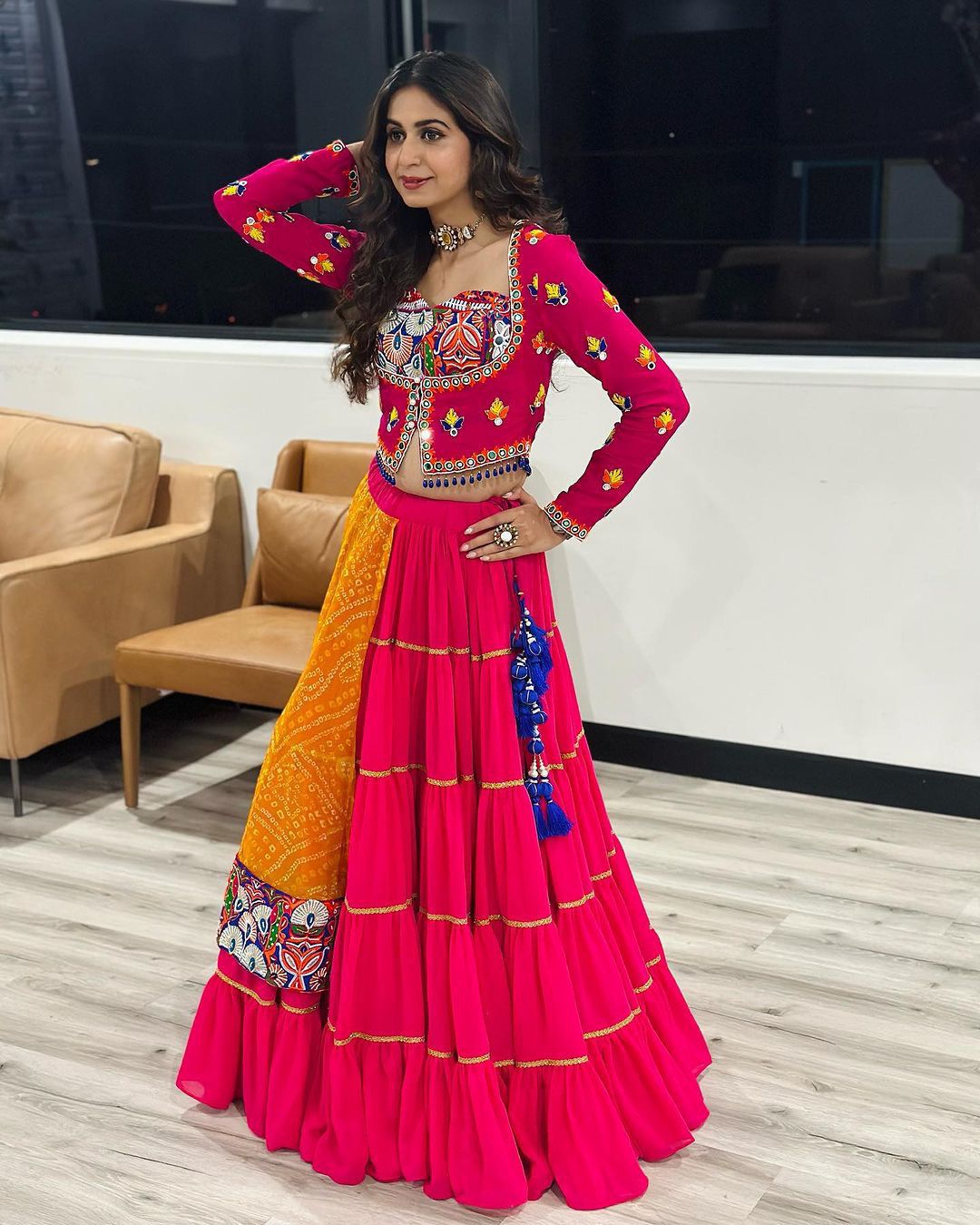 New Designer Real Mirror Work Lehenga Choli With Dupatta