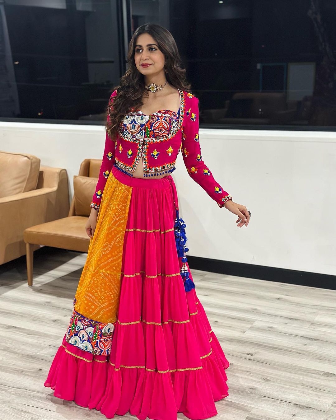 New Designer Real Mirror Work Lehenga Choli With Dupatta