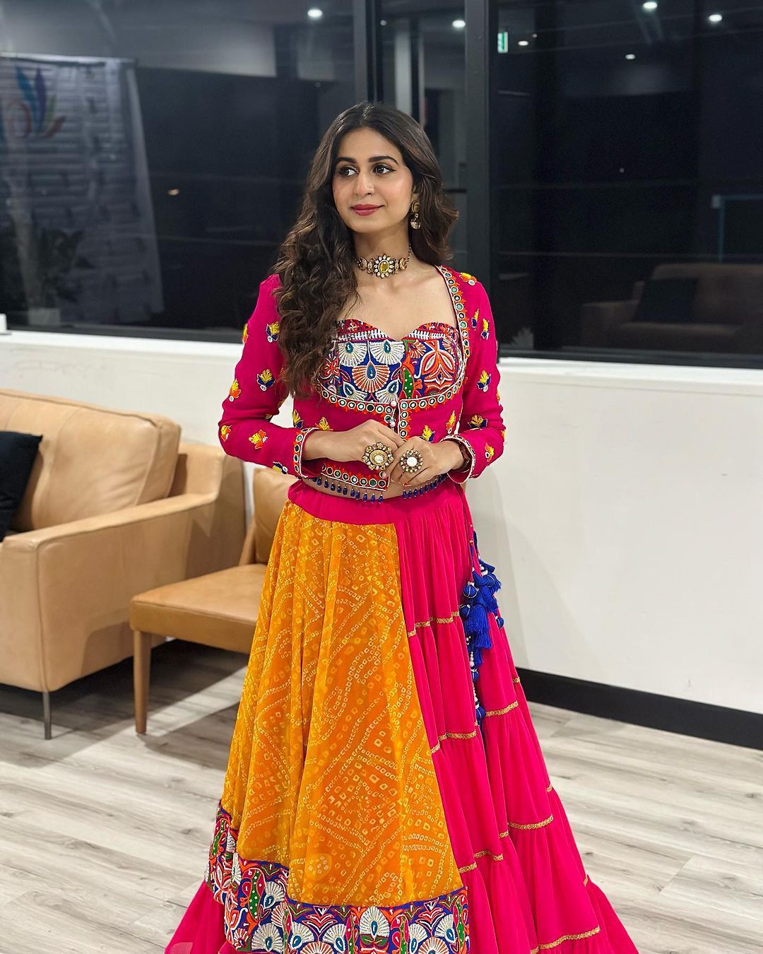 New Designer Real Mirror Work Lehenga Choli With Dupatta