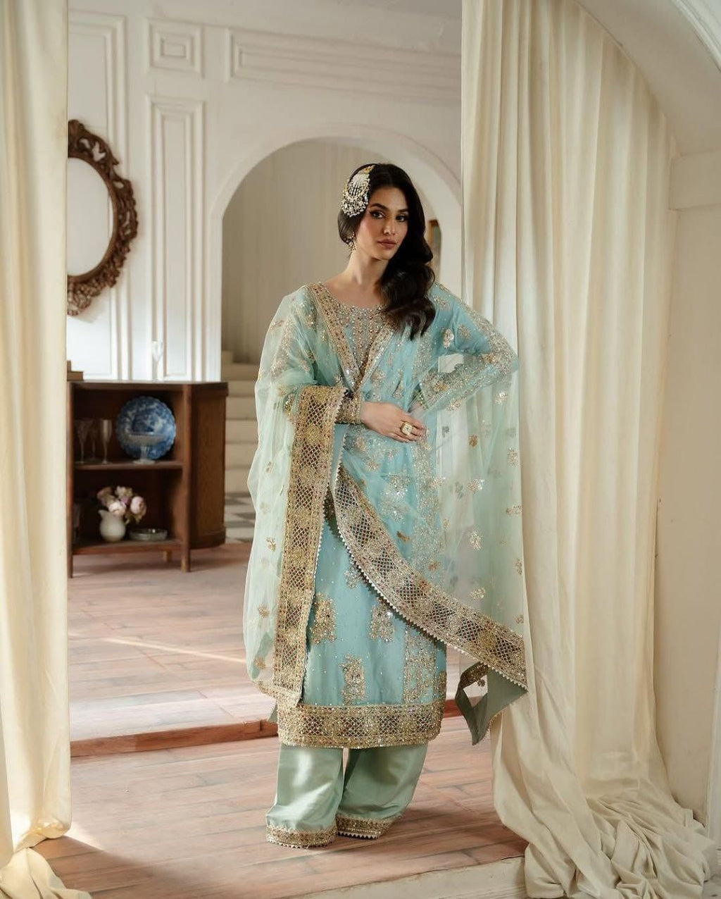 New Designer Trendy Stylish Stitched Suit
