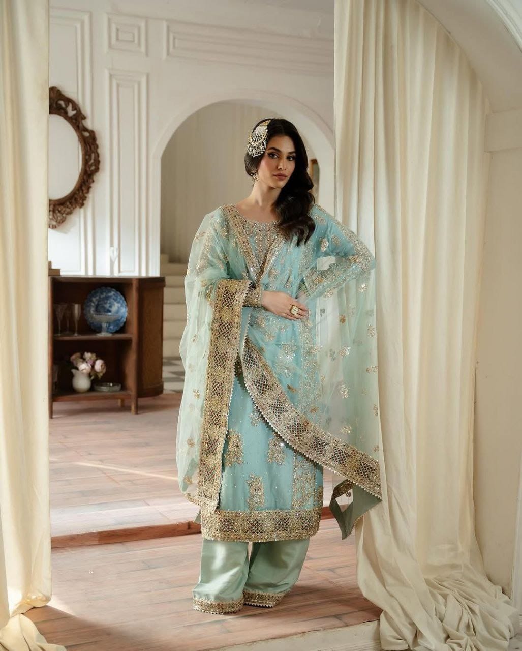 New Designer Trendy Stylish Stitched Suit