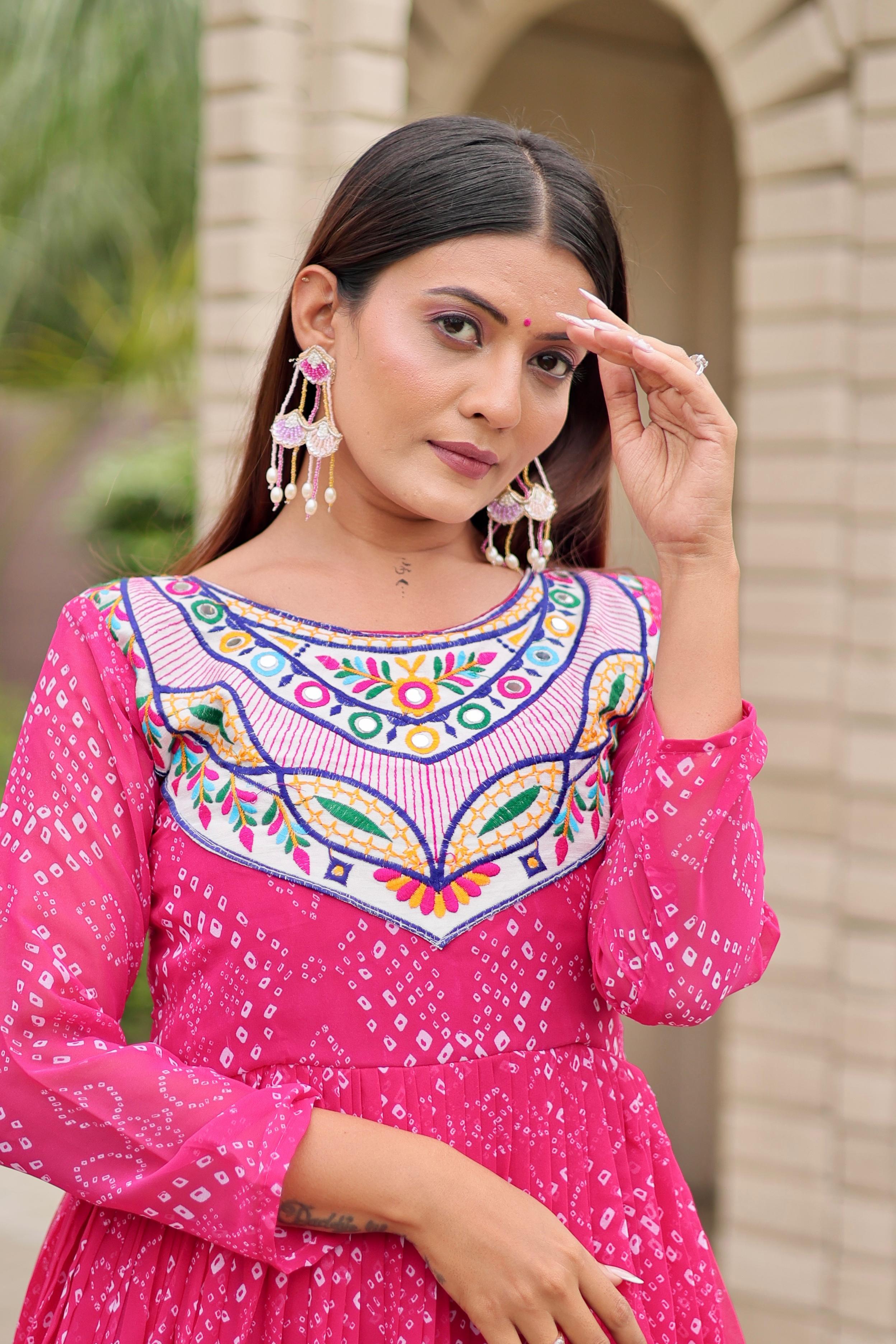 Georgette Navratri Special Gown