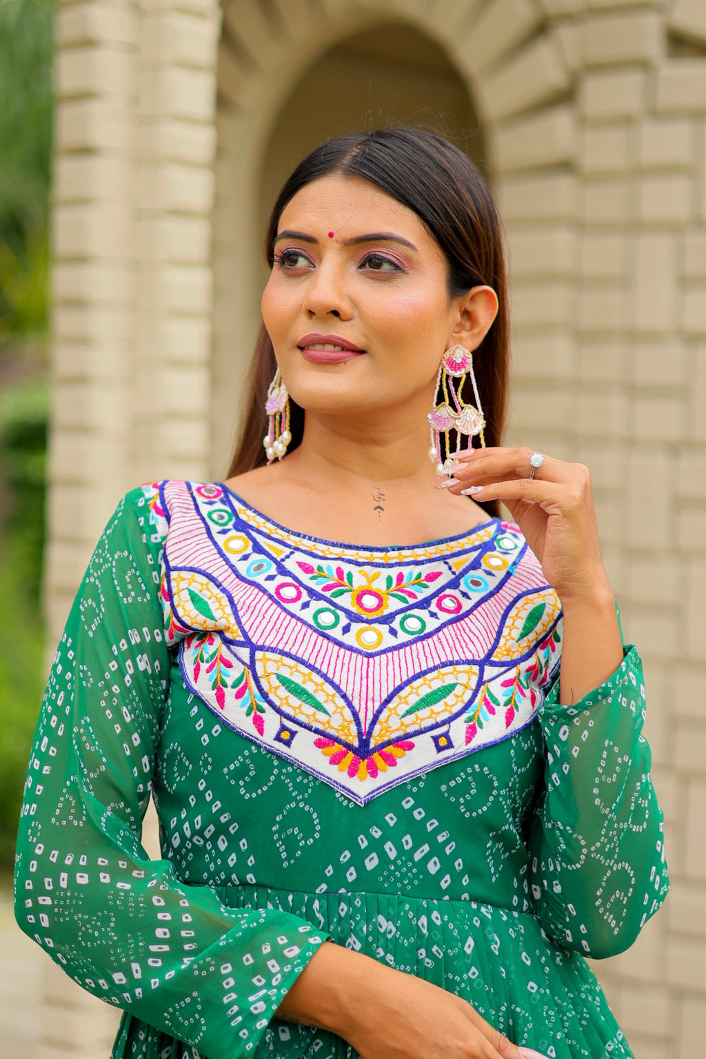 Georgette Navratri Special Gown