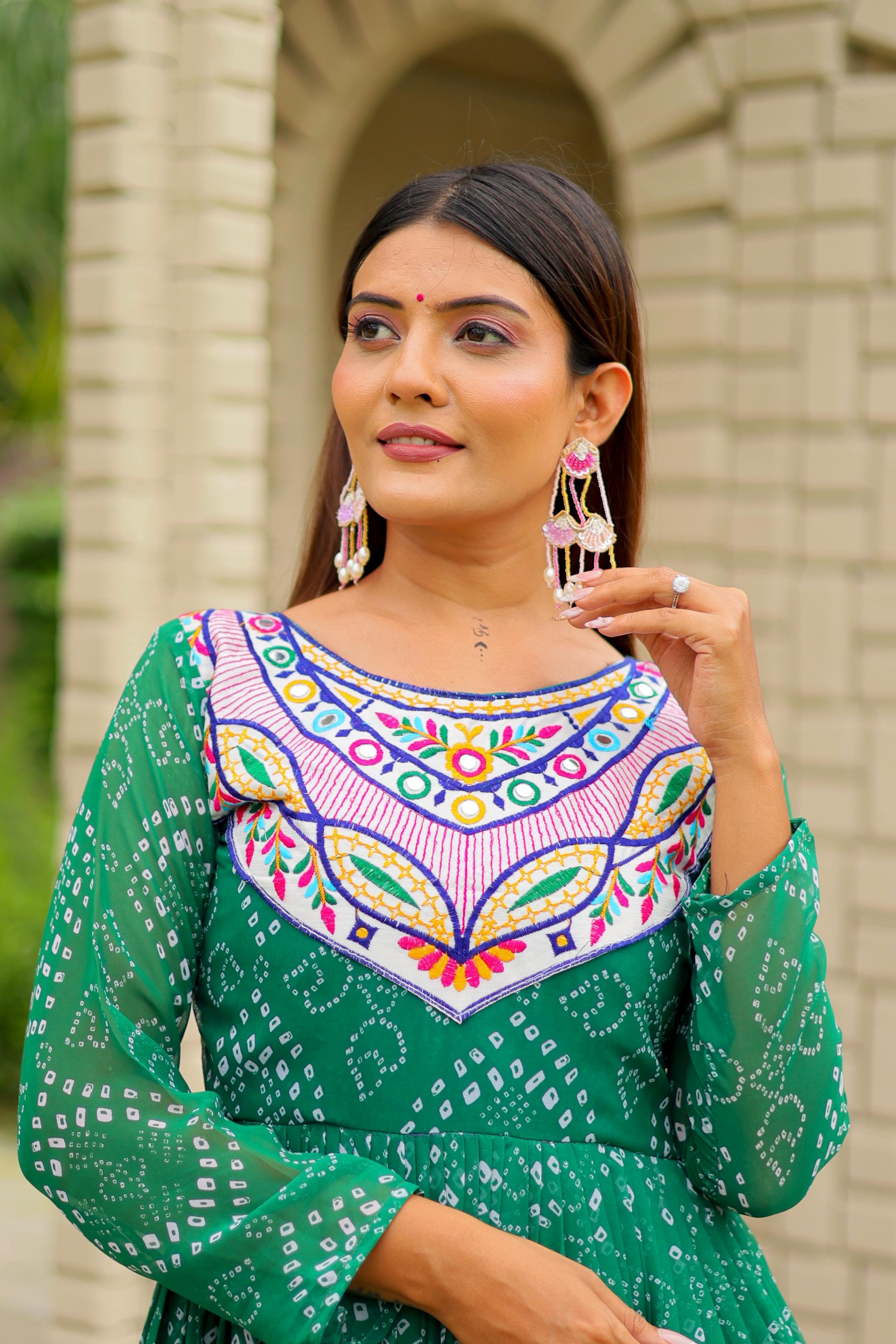 Georgette Navratri Special Gown