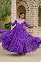 Georgette Navratri Special Gown