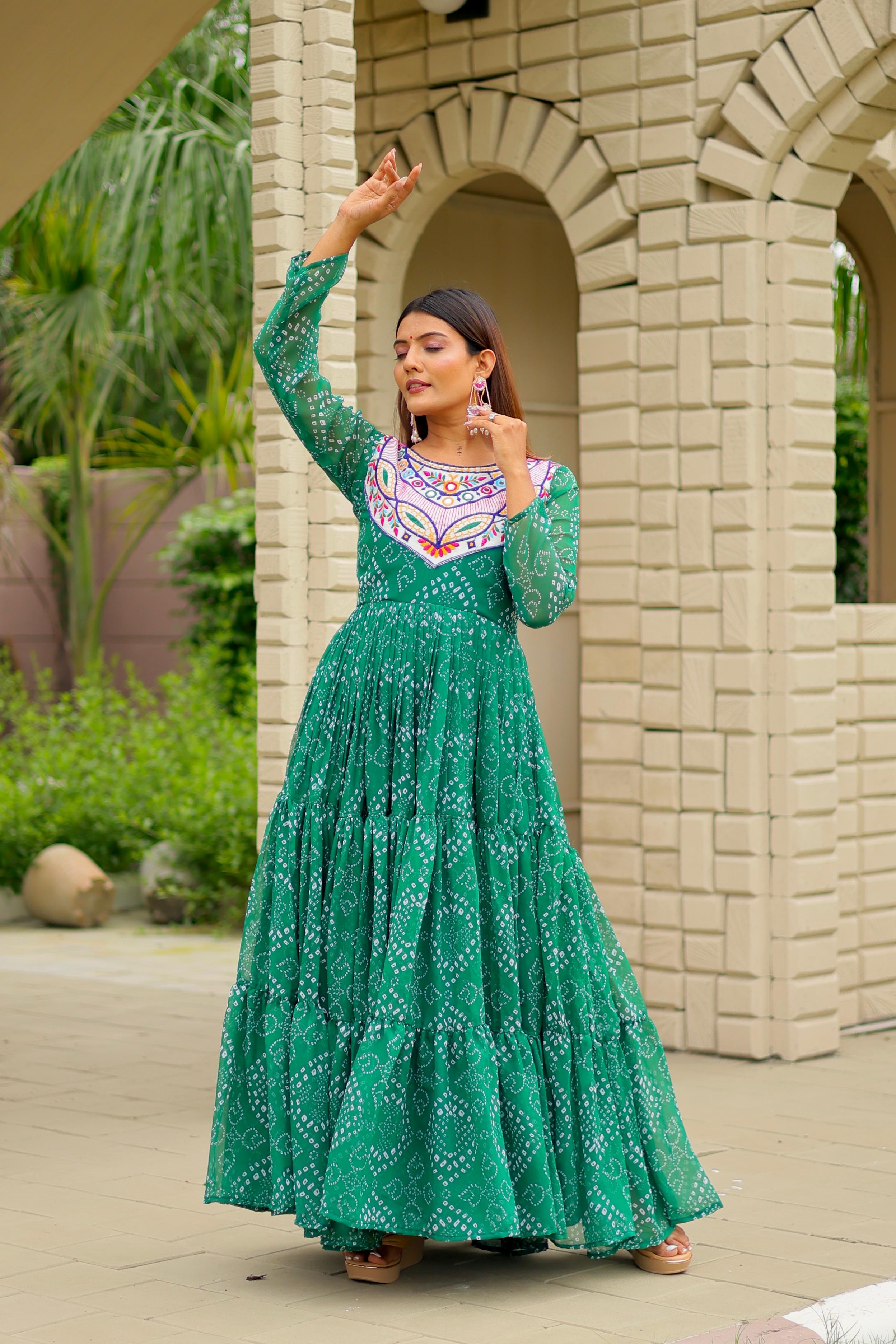 Georgette Navratri Special Gown