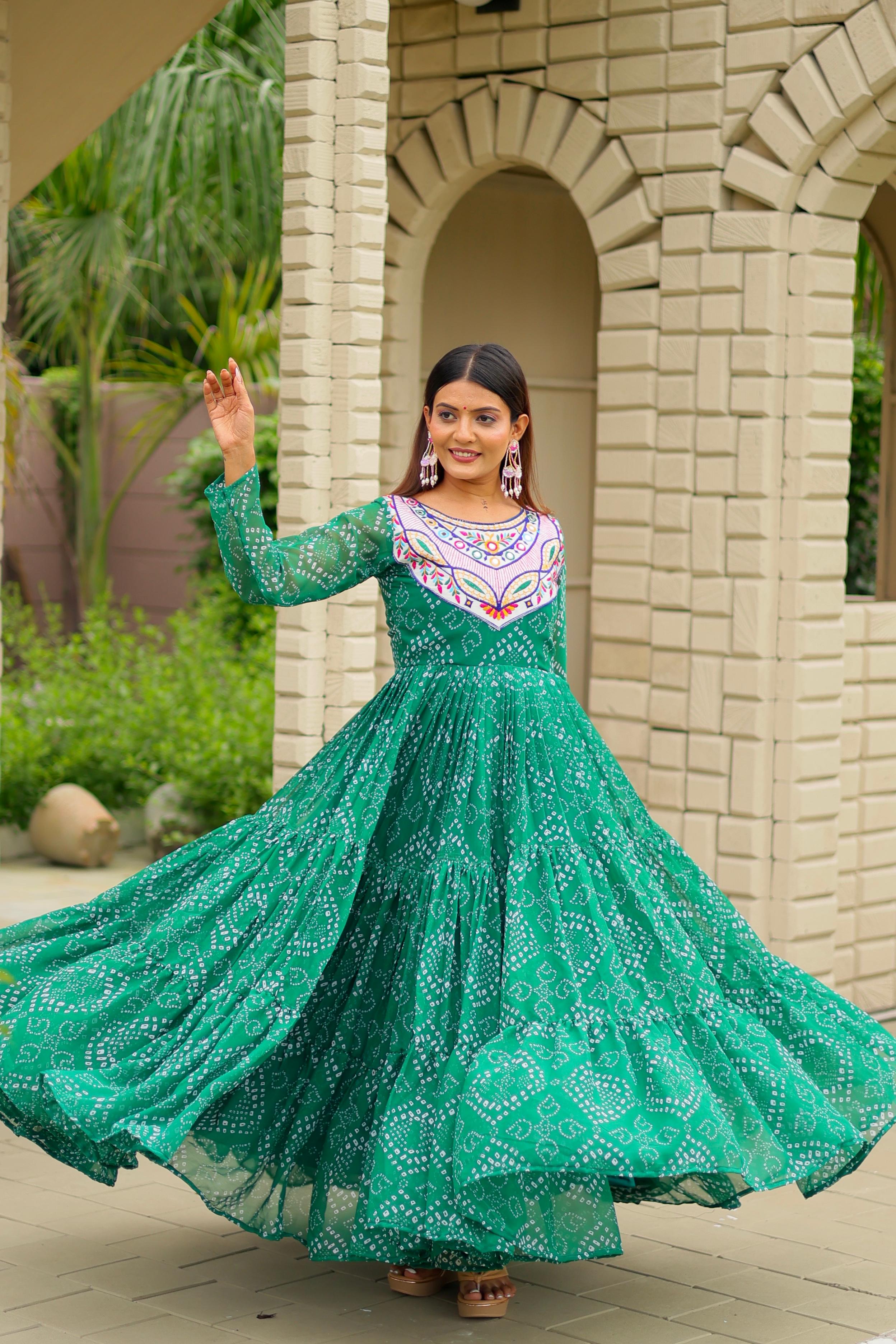 Georgette Navratri Special Gown