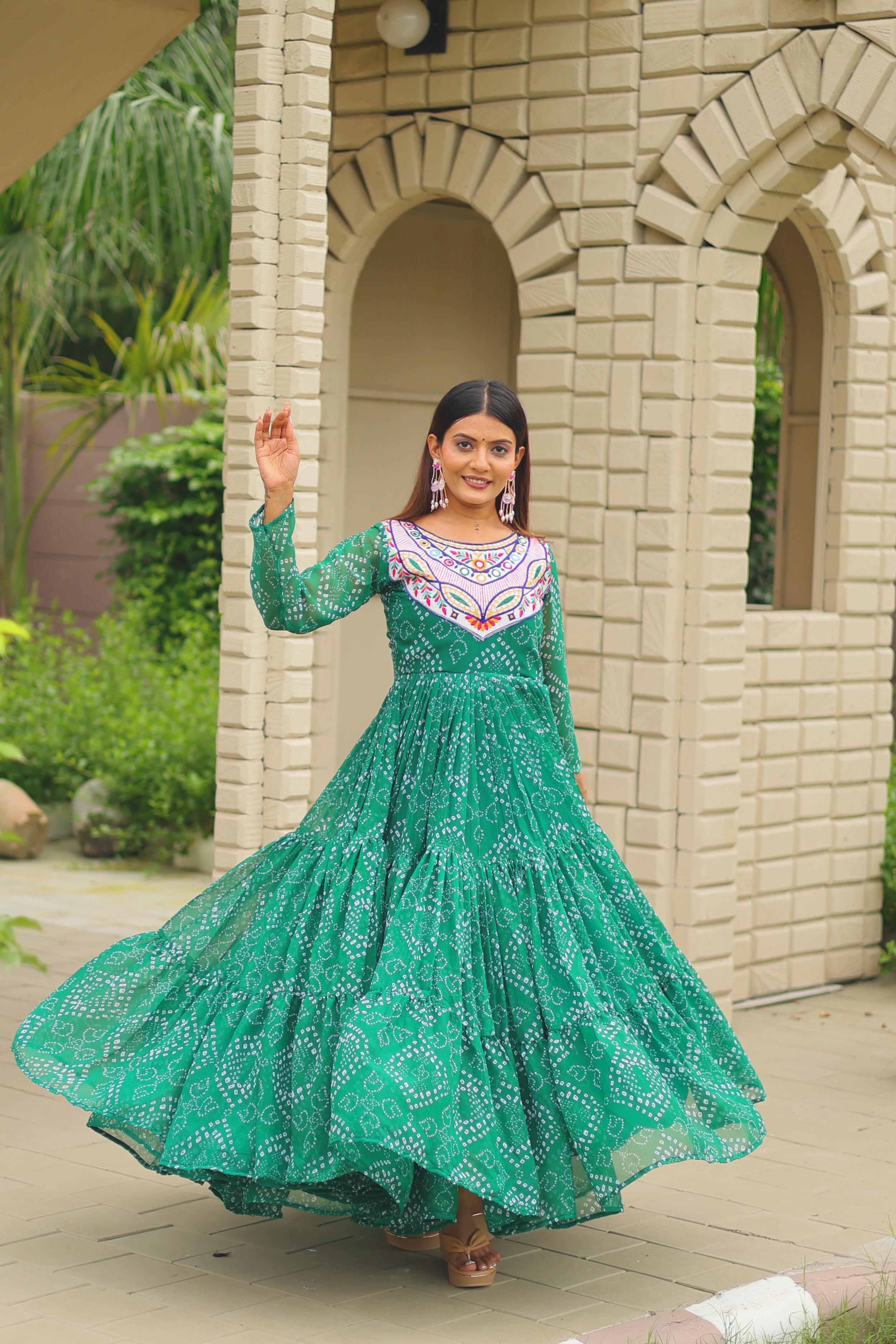 Georgette Navratri Special Gown