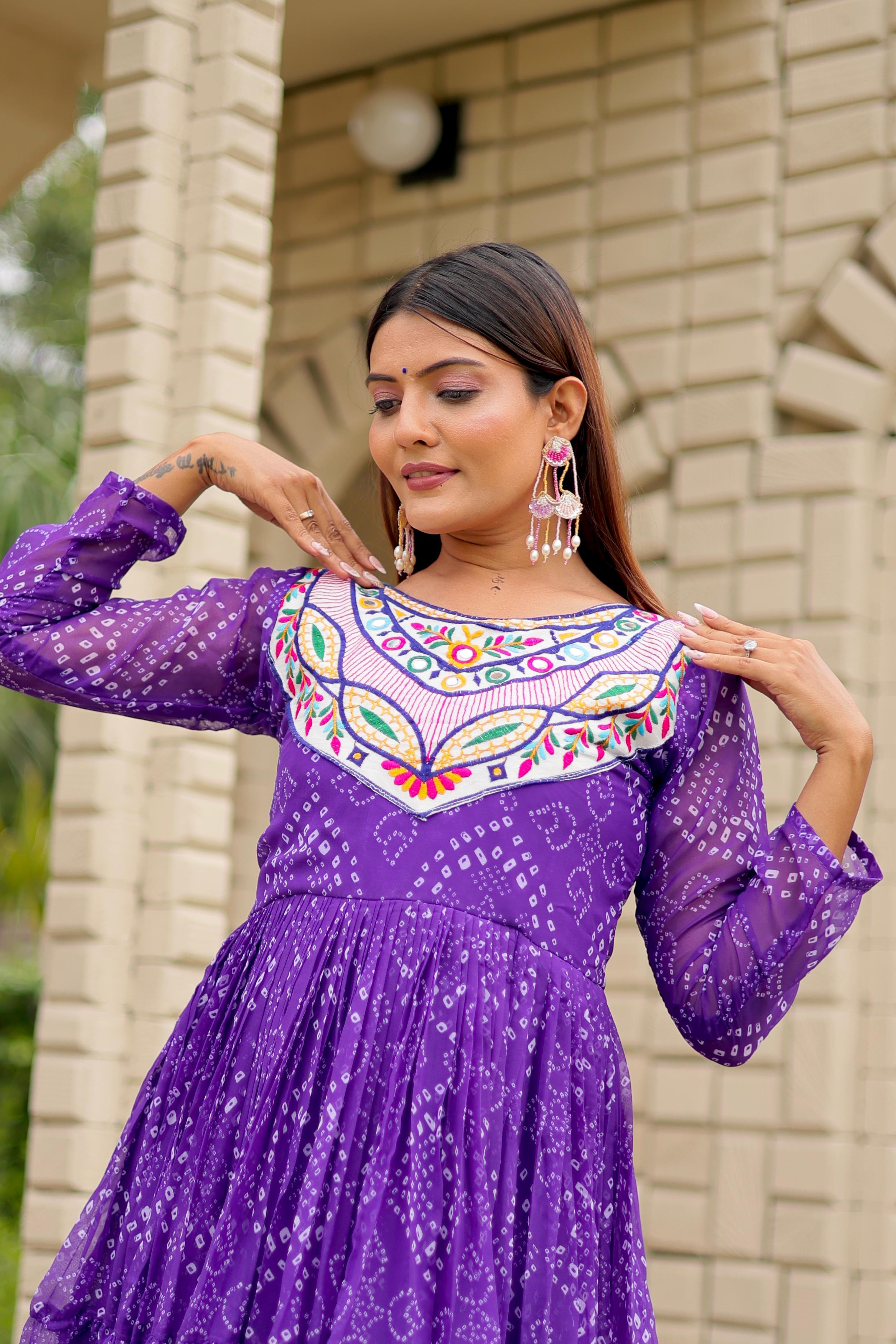 Georgette Navratri Special Gown