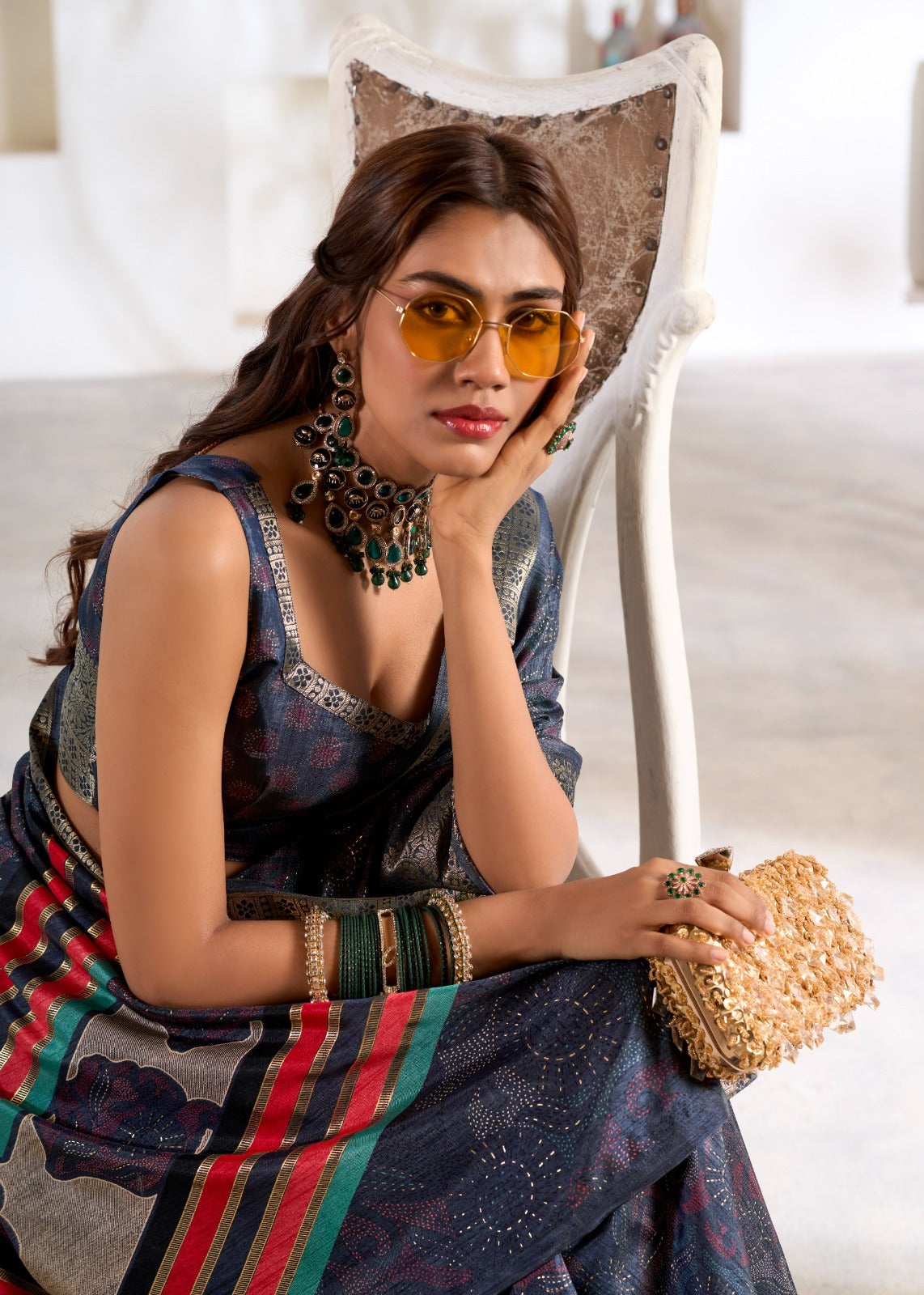 Zari Woven Saree In Art Silk