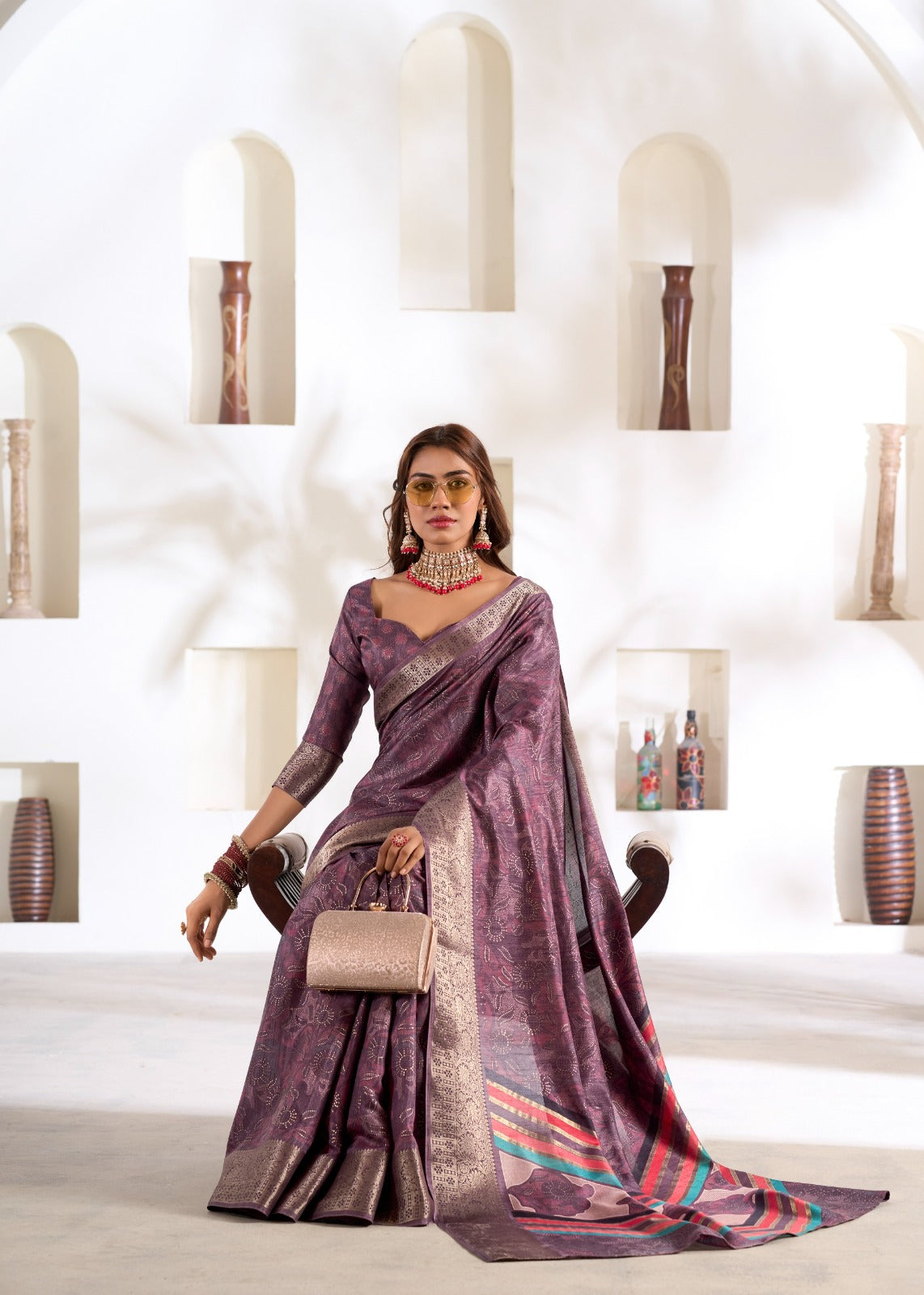 Zari Woven Saree In Art Silk