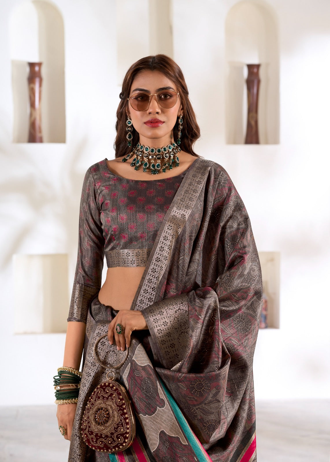 Zari Woven Saree In Art Silk