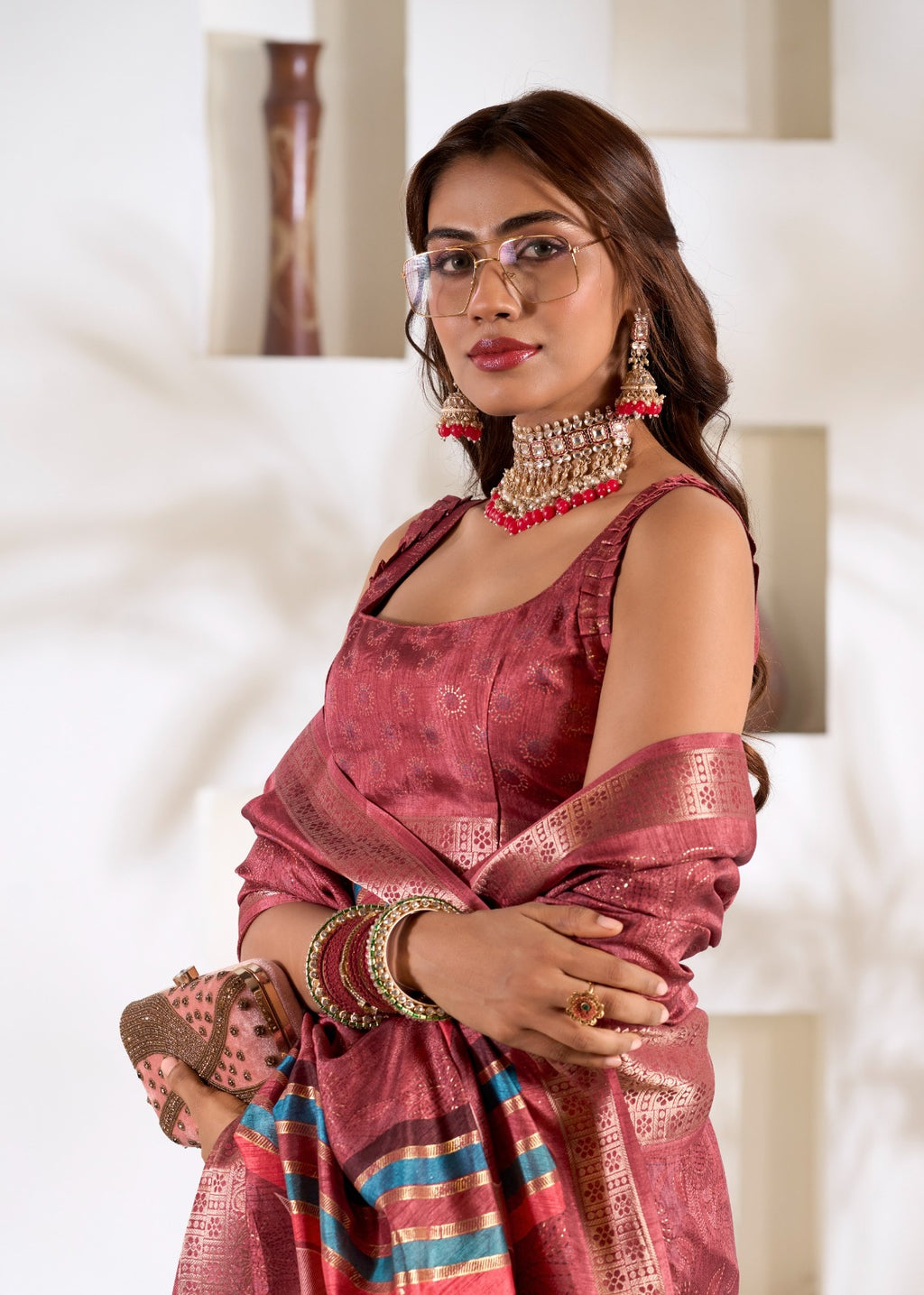 Zari Woven Saree In Art Silk