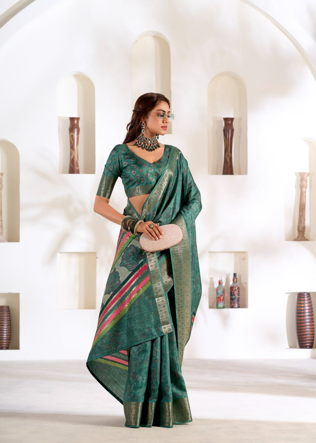 Zari Woven Saree In Art Silk