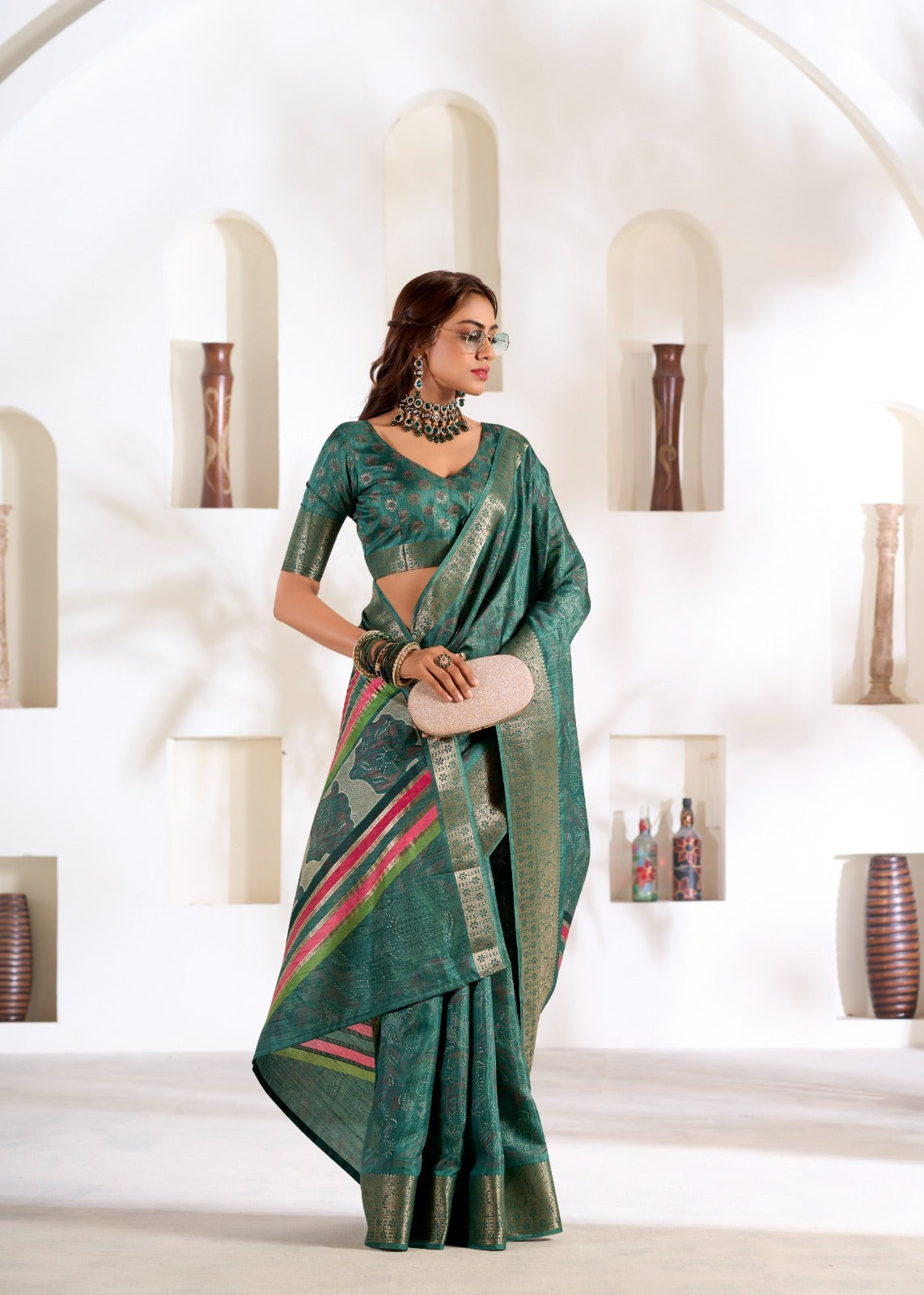 Zari Woven Saree In Art Silk