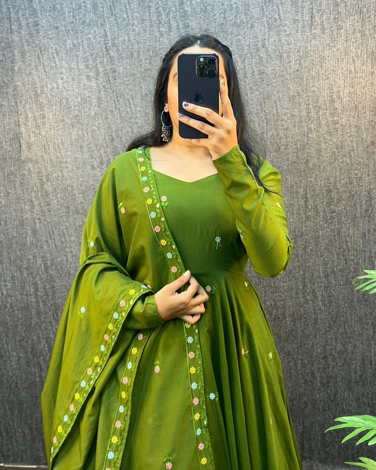 Beautiful Zipsy Silk Embroidery & Sequence Work Gown