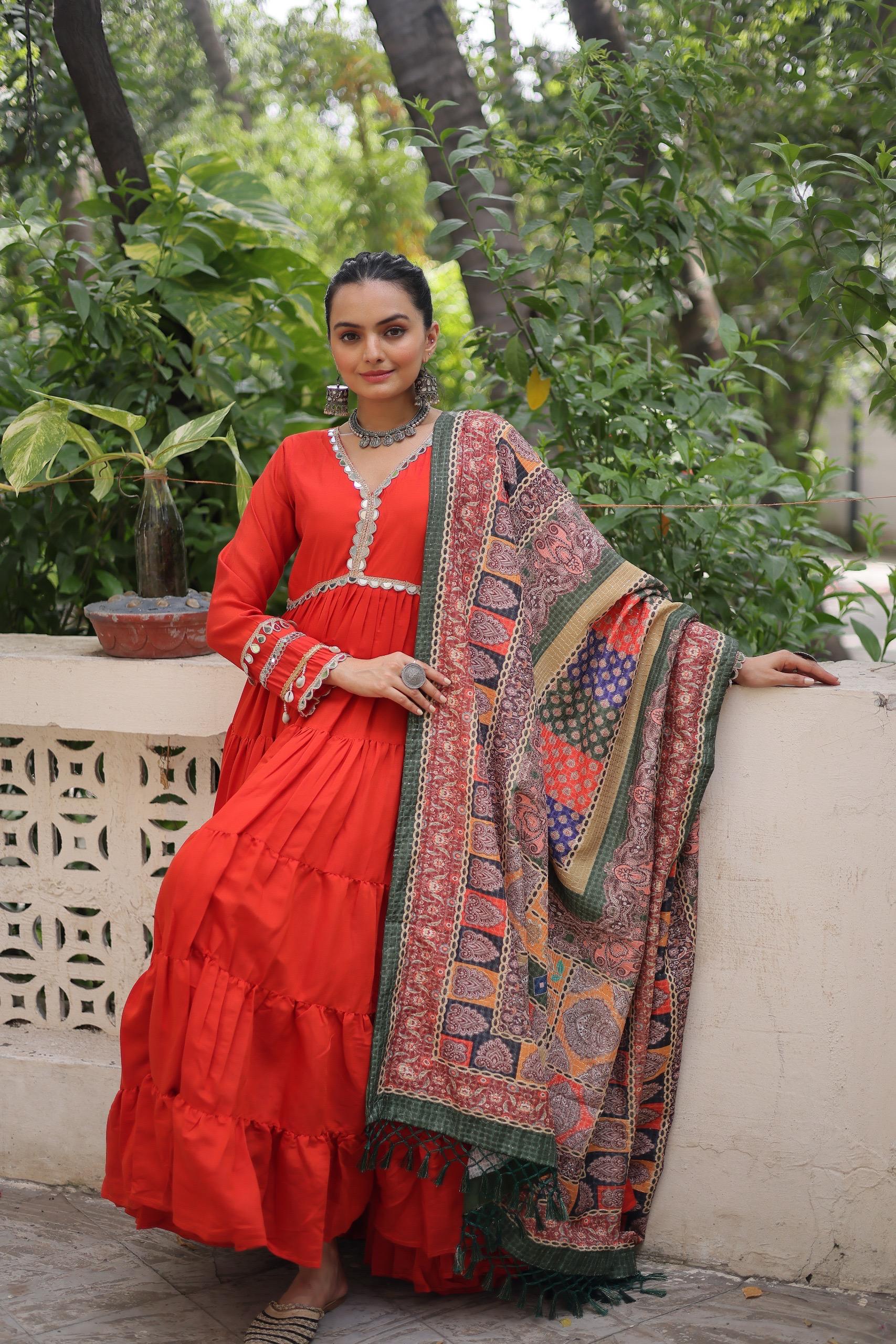 Embroidered Roman New Latest Designer Trendy Gown