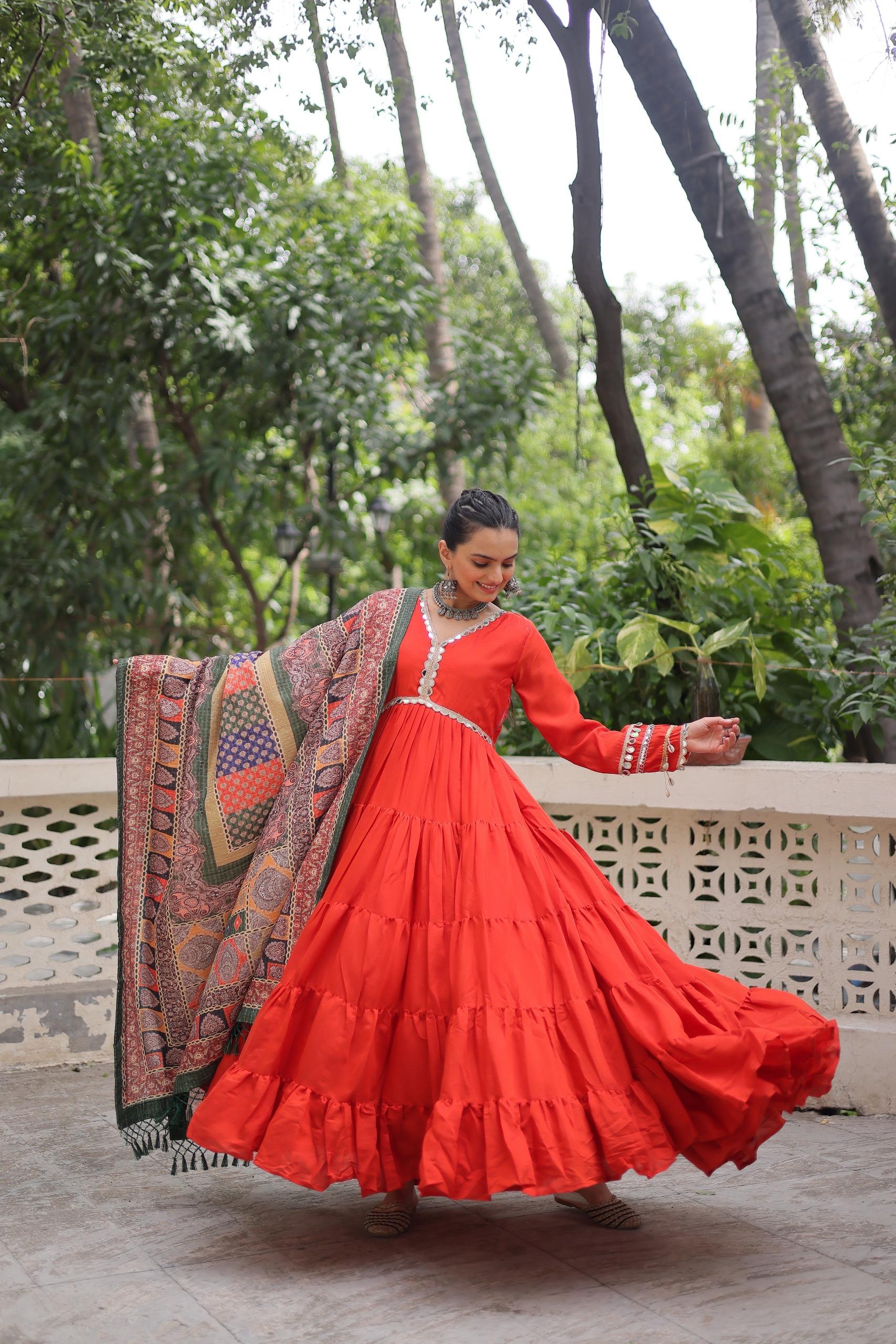 Embroidered Roman New Latest Designer Trendy Gown