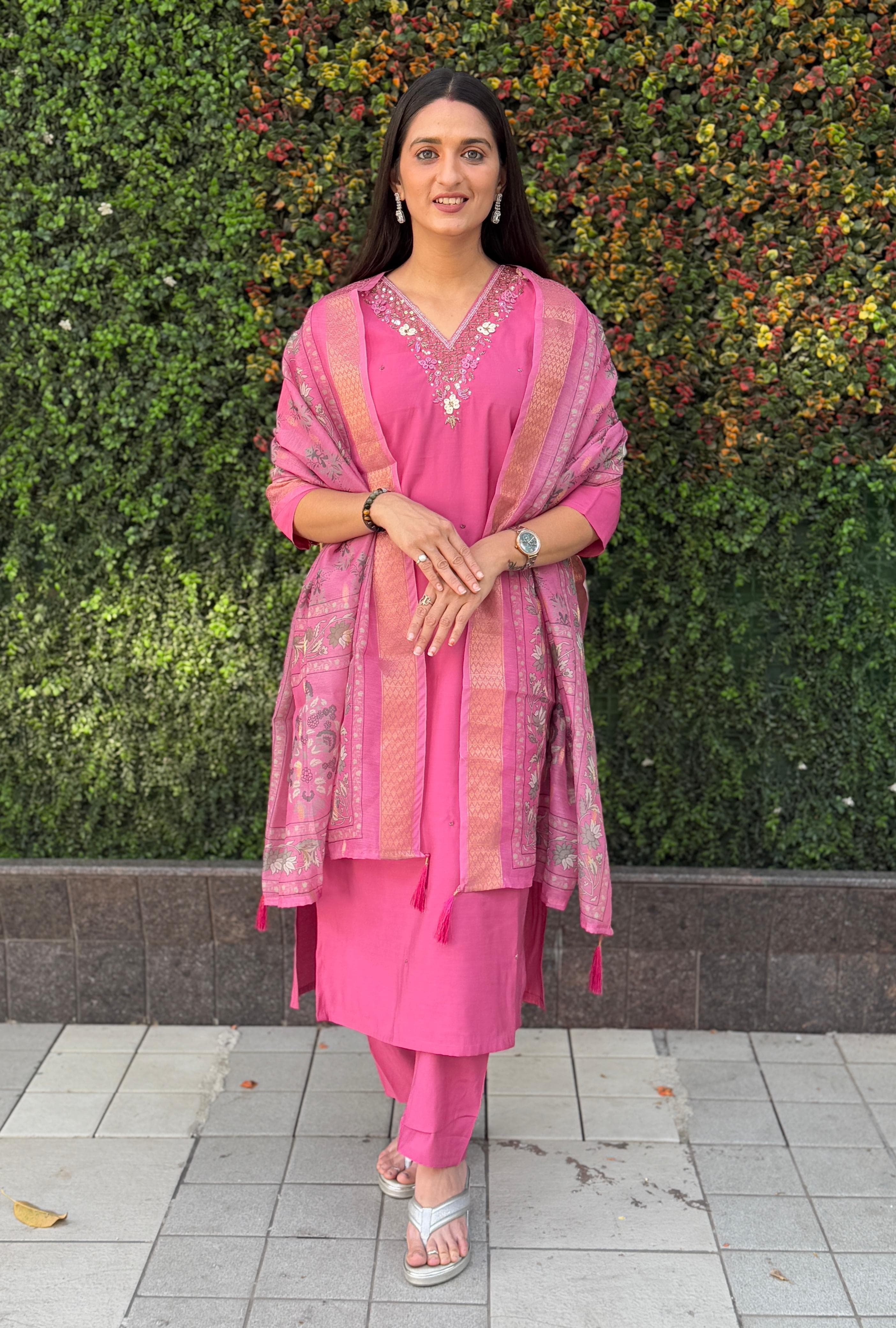 New Designers Kurti Pent Dupatta Set