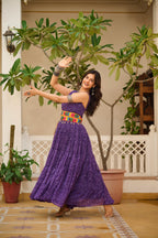 Foux Georgette Bandhani Print Gown