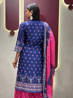 Chinon kurta set with traditional design