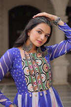 Embroidered Georgette Long Gowns