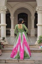 Embroidered Georgette Long Gowns