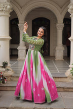 Embroidered Georgette Long Gowns