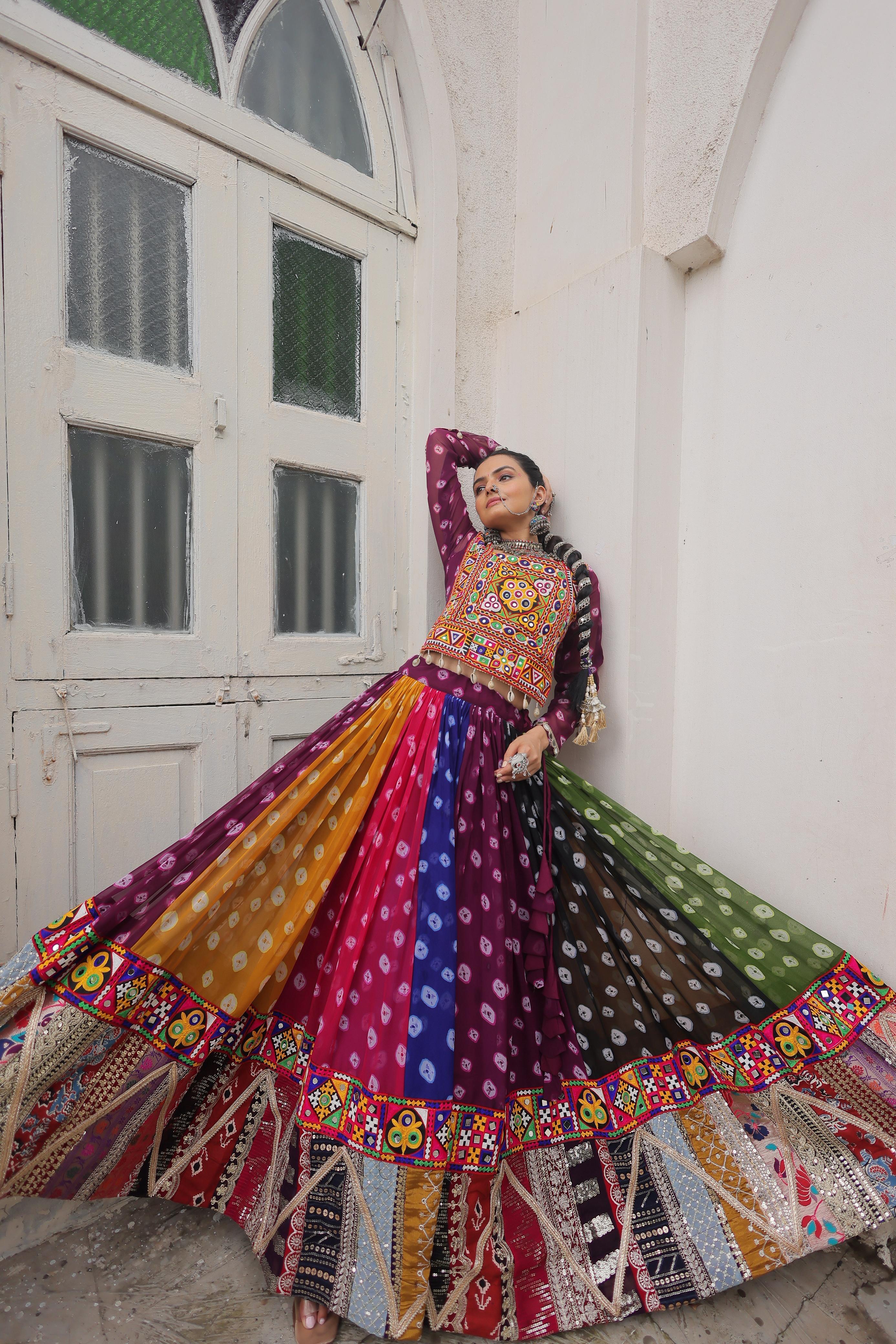 Cotton Printed Multi Colour Readymade Lehenga Choli