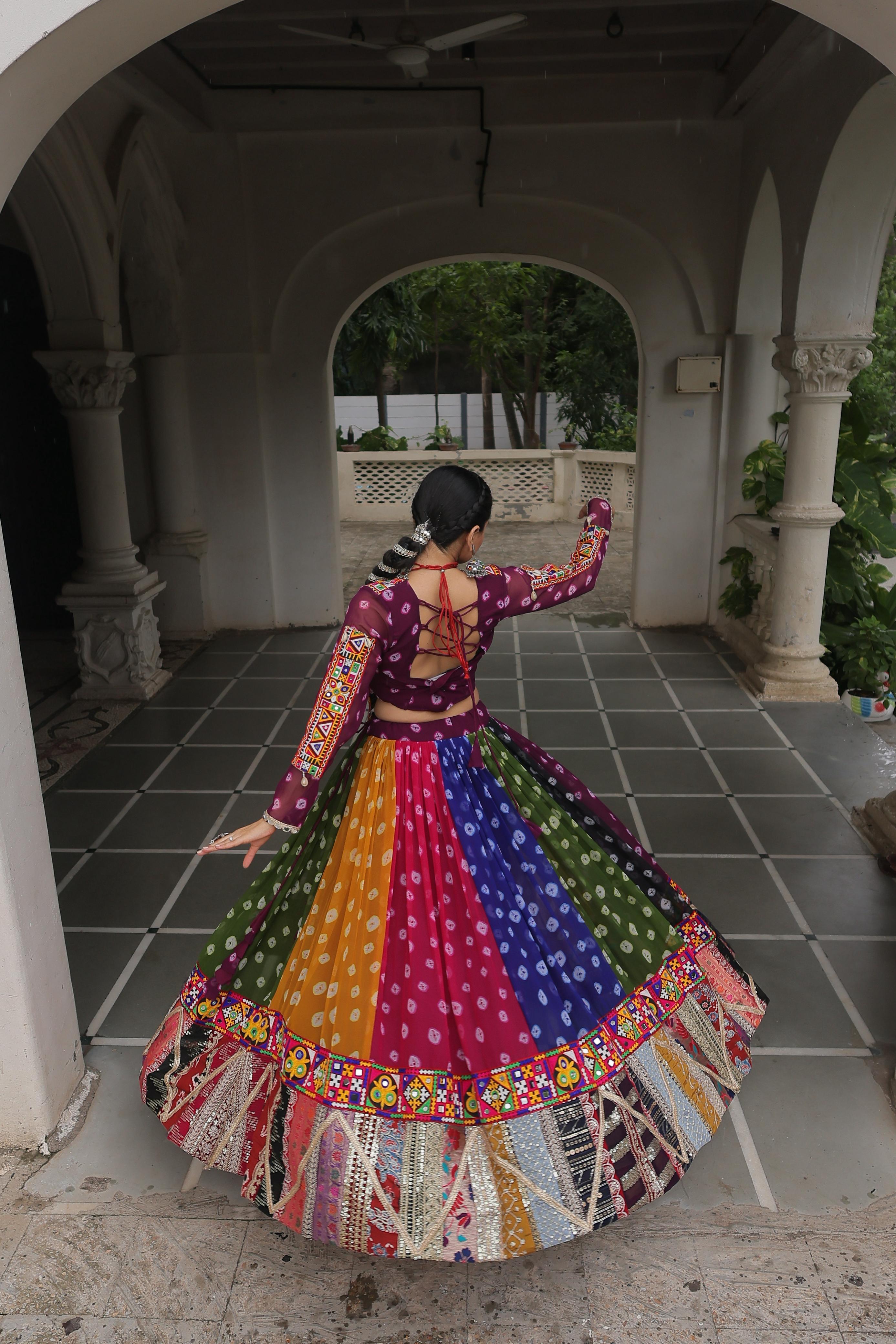 Cotton Printed Multi Colour Readymade Lehenga Choli