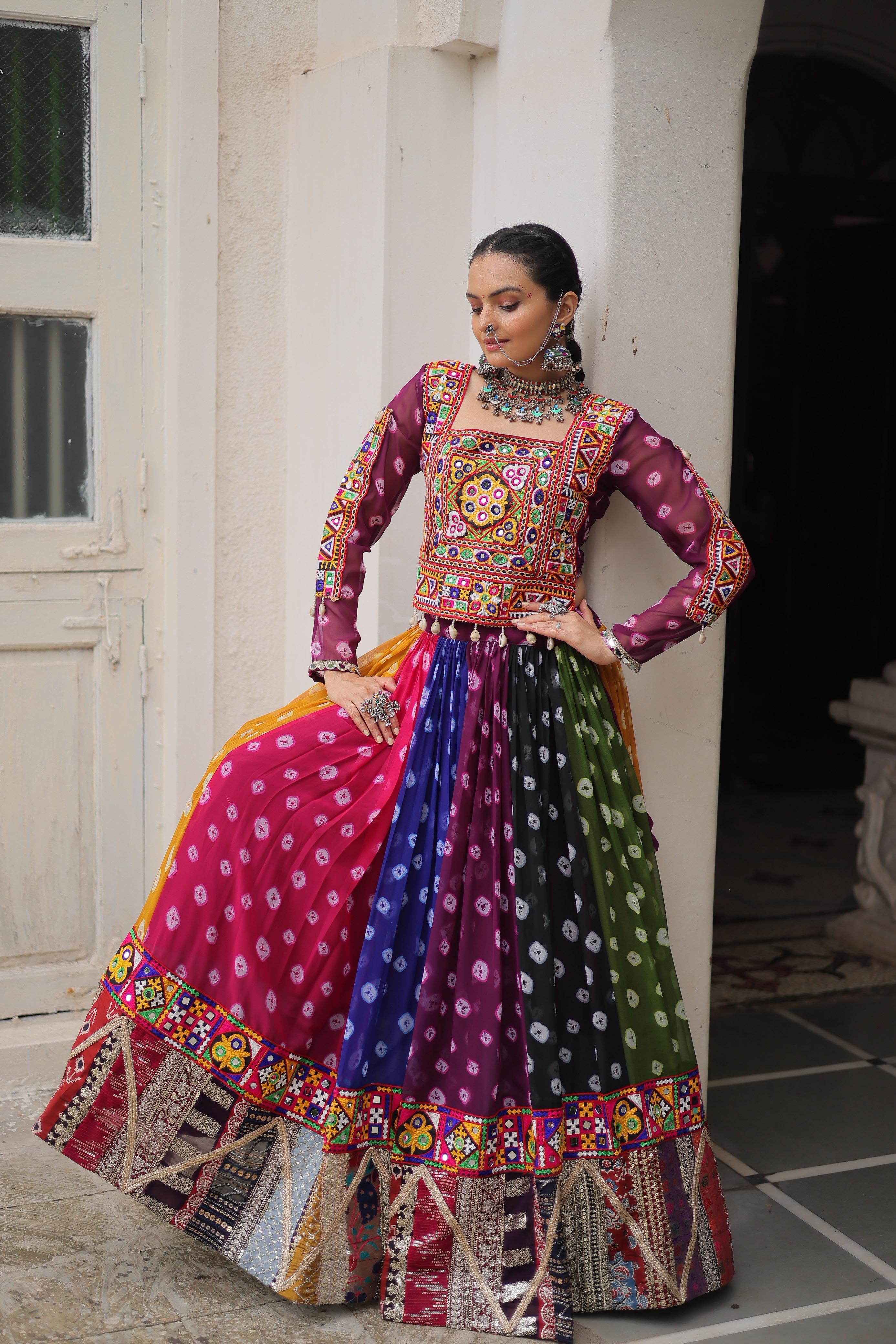 Cotton Printed Multi Colour Readymade Lehenga Choli