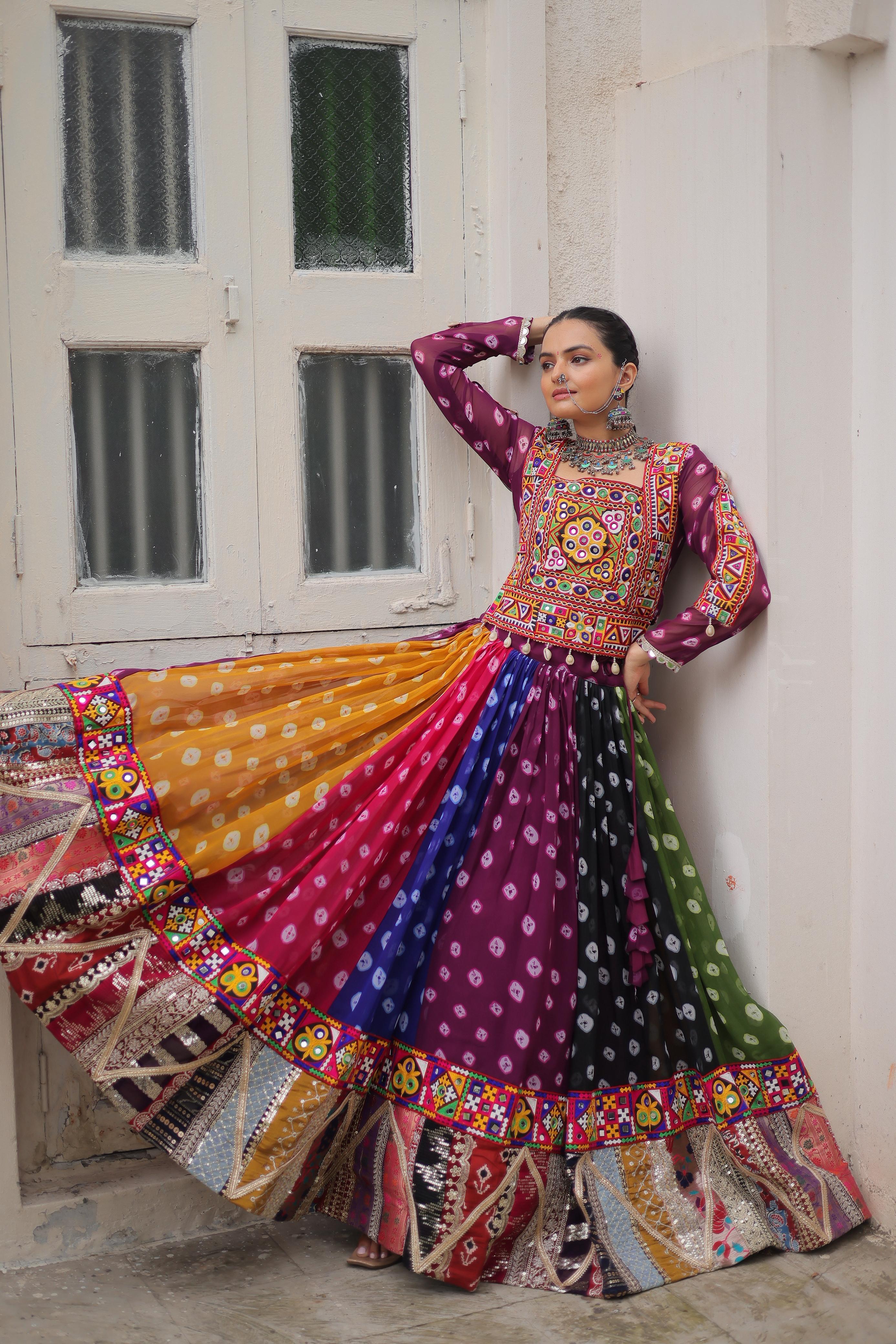 Cotton Printed Multi Colour Readymade Lehenga Choli