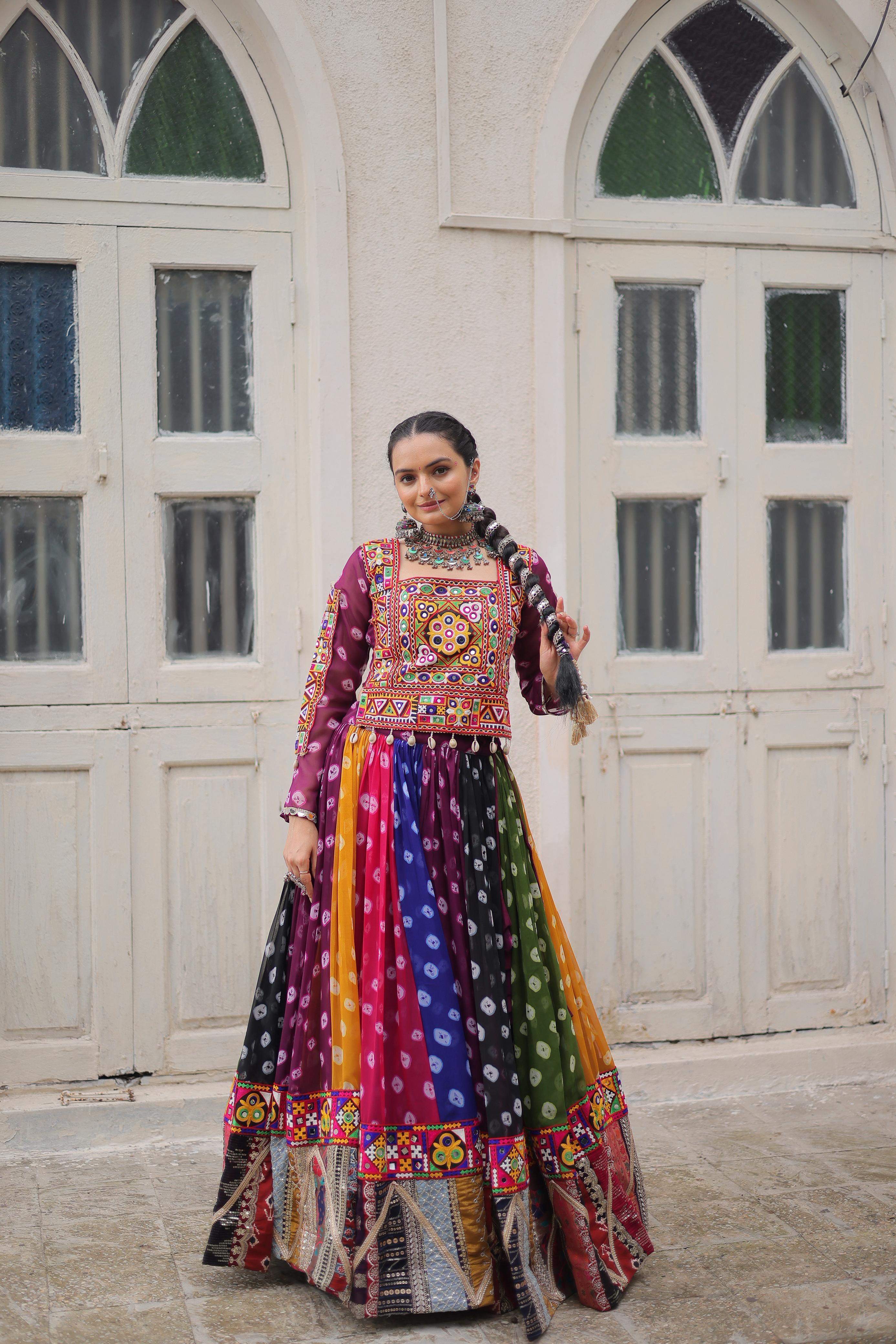 Cotton Printed Multi Colour Readymade Lehenga Choli