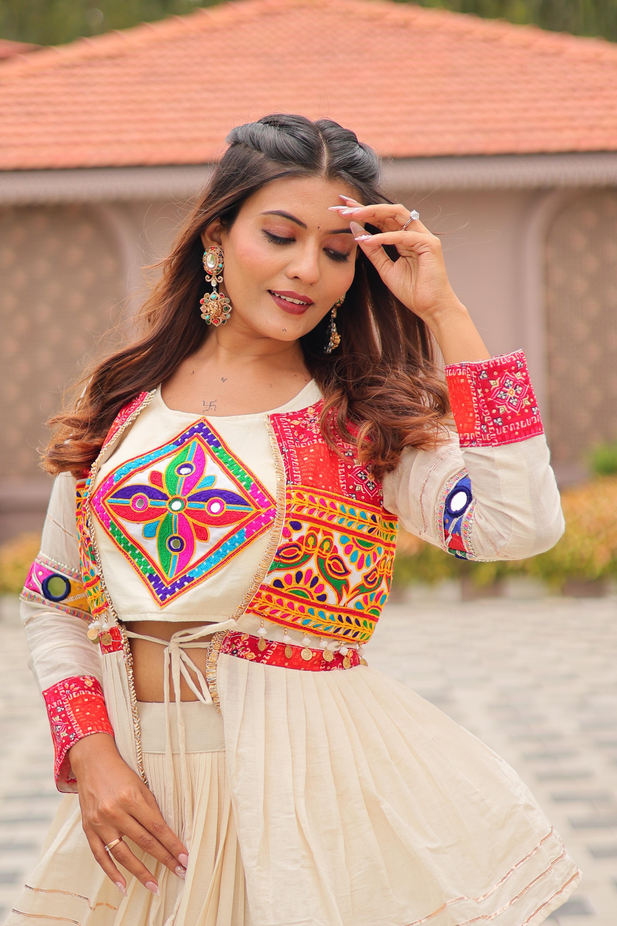 Pure cottan Gamathi Work Lehenga choli