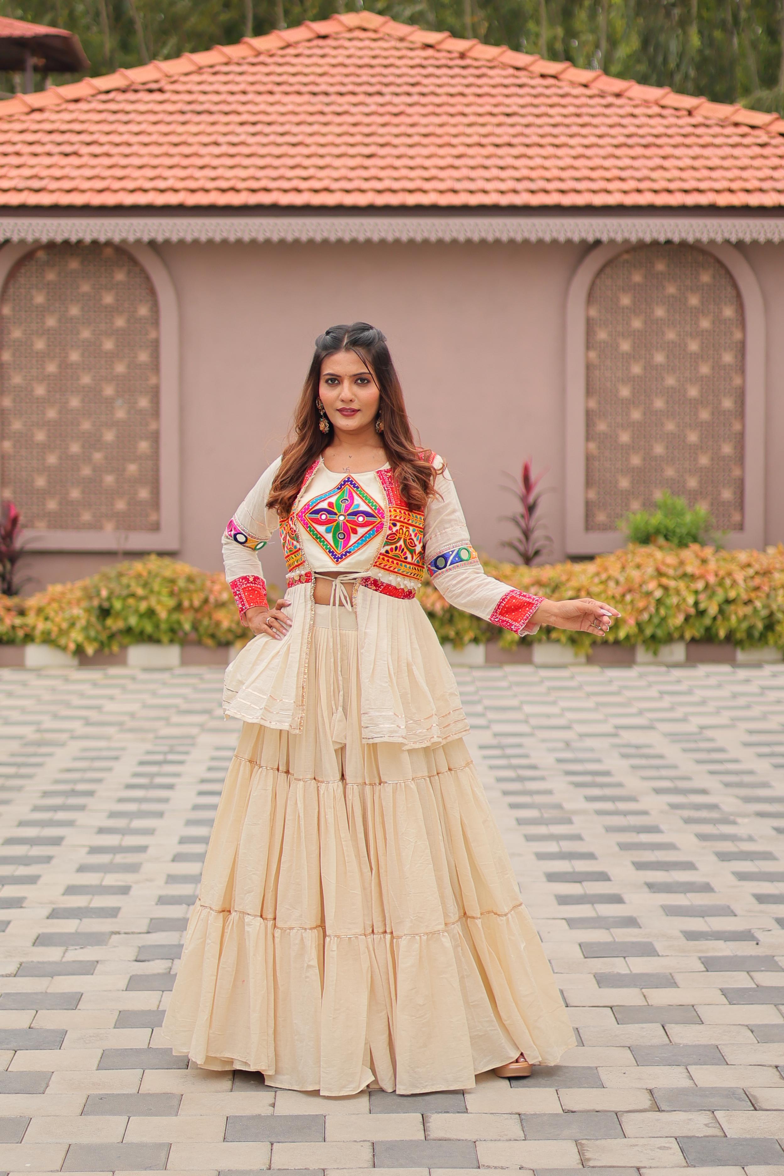 Pure cottan Gamathi Work Lehenga choli