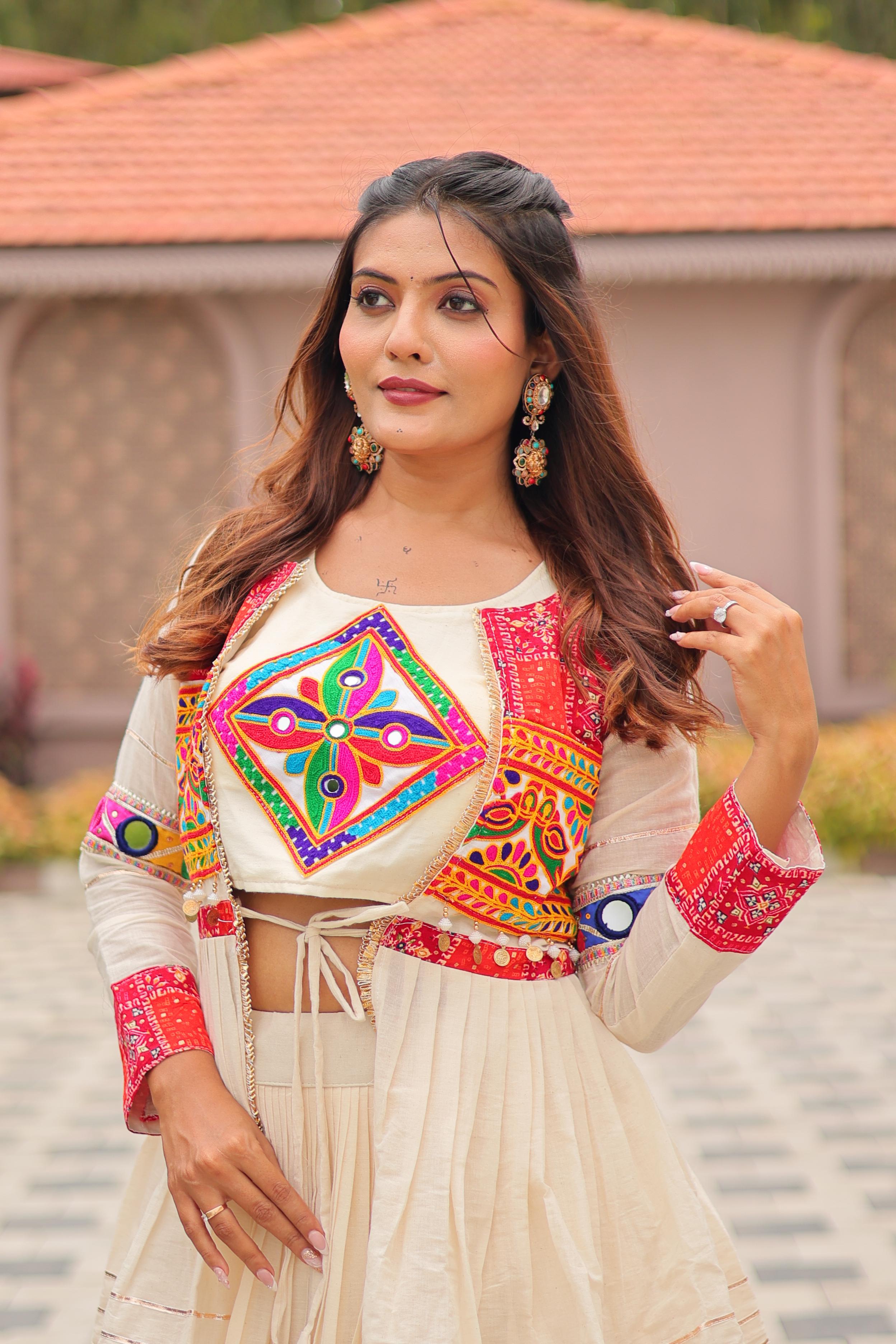 Pure cottan Gamathi Work Lehenga choli