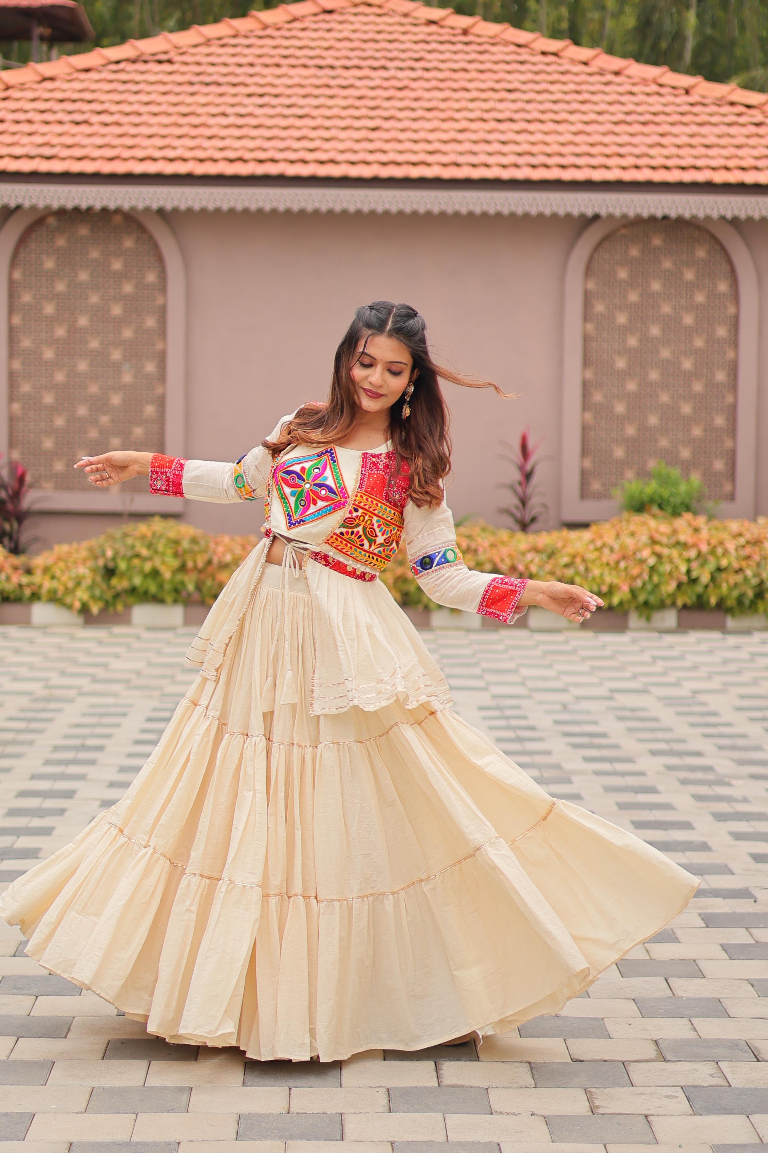 Pure cottan Gamathi Work Lehenga choli