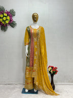 Beautiful Georgette Sequences Work Salwar Suit