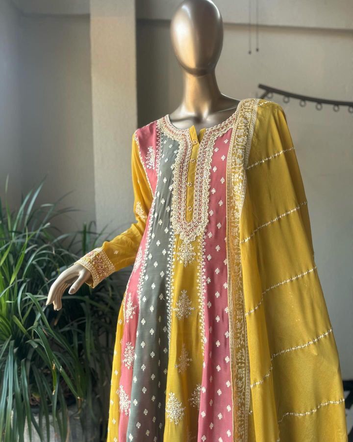 Beautiful Georgette Sequences Work Salwar Suit
