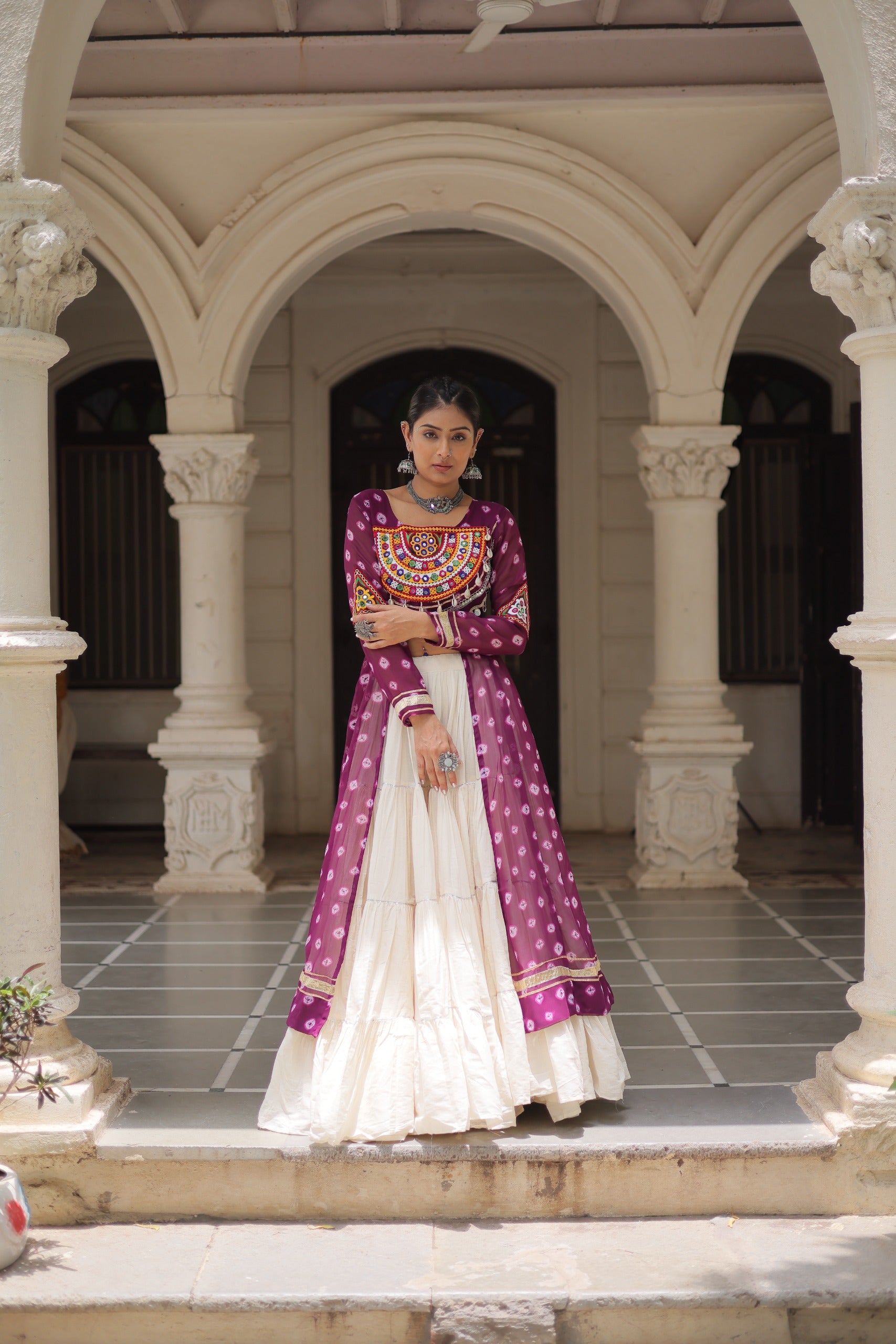 Bandhani Print Lehenga Kurti Set