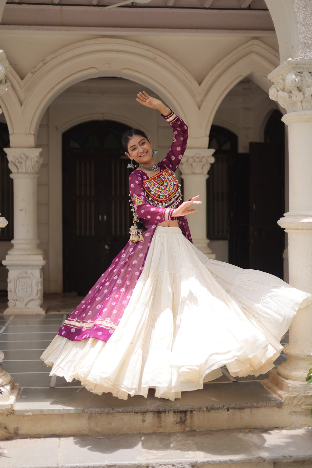 Bandhani Print Lehenga Kurti Set