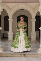 Bandhani Print Lehenga Kurti Set