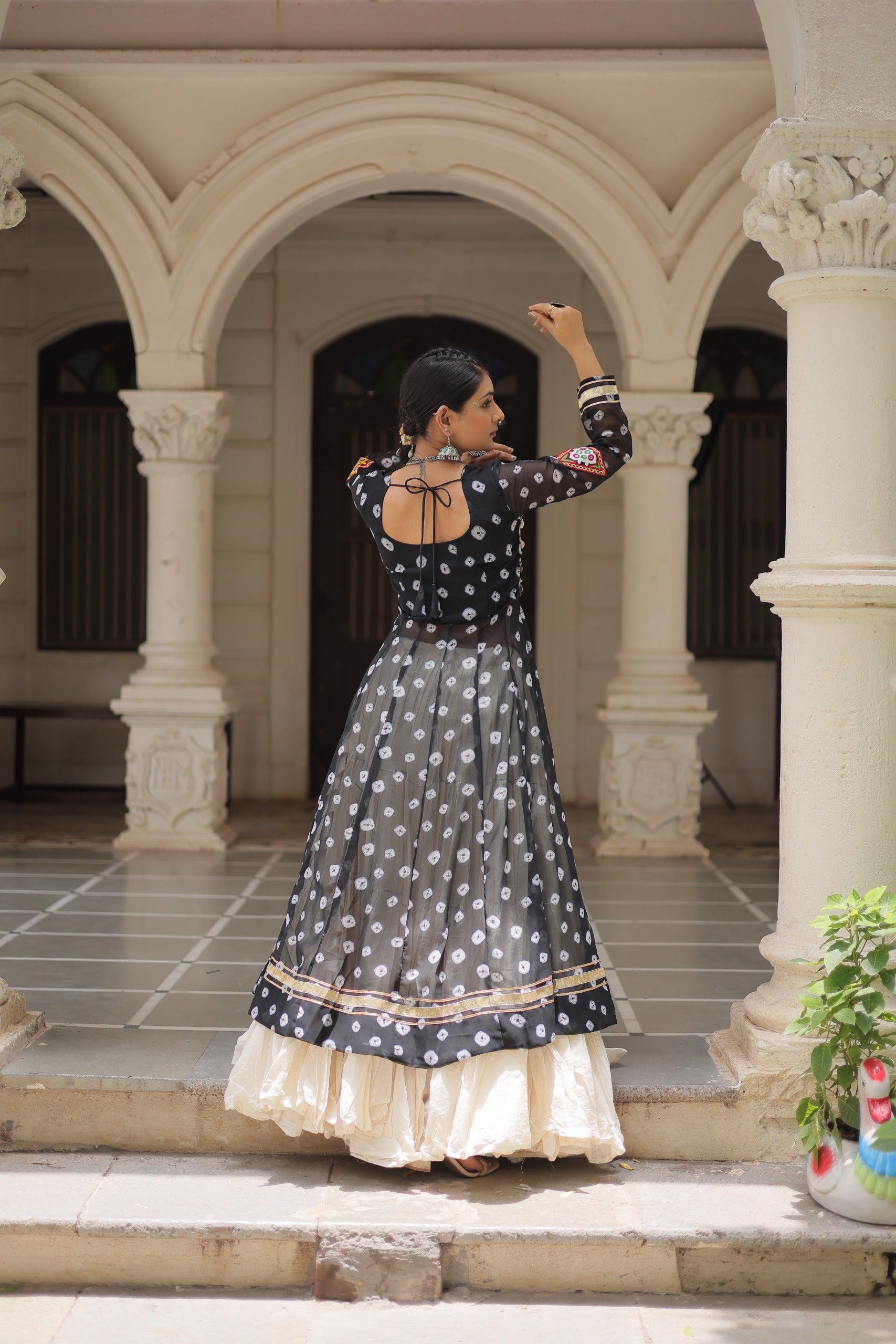 Bandhani Print Lehenga Kurti Set