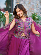 Embellished Stitched Lehenga with Jacket