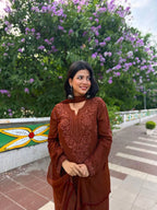 Georgette Embroidery Work Salwal Suit