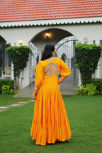 Yellow Color Trendy Gown