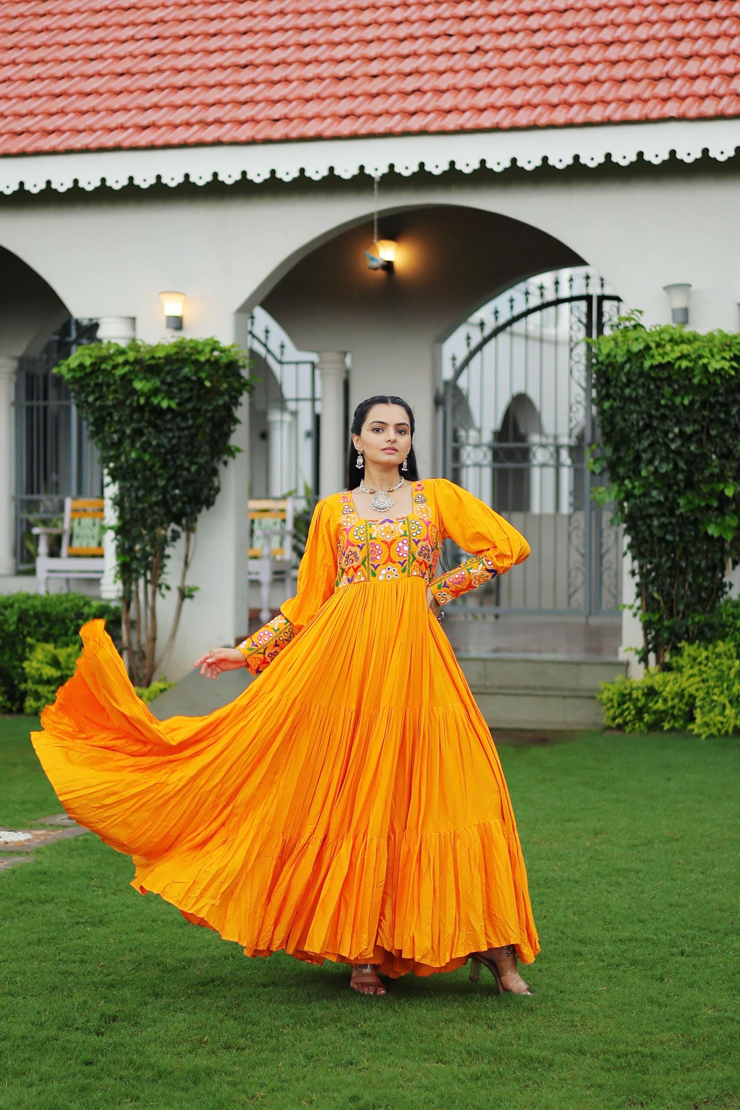 Yellow Color Trendy Gown